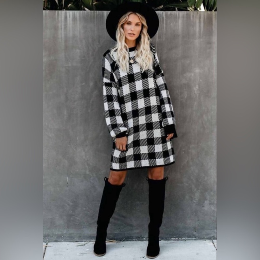 Graham Black & White Dress